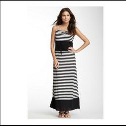 Romeo & Juliet Couture Striped Maxi Dress