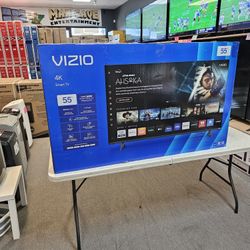 VIZIO 55 INCH UHD TV'S IN STOCK AIR PLAY VOICE SEARCH NLUETOOTH W/WARRANTY - PAYMENT OPTIONS