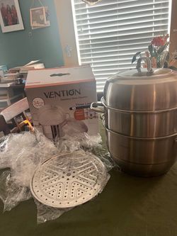 Vention Stainless Steel Steamer 3 layer