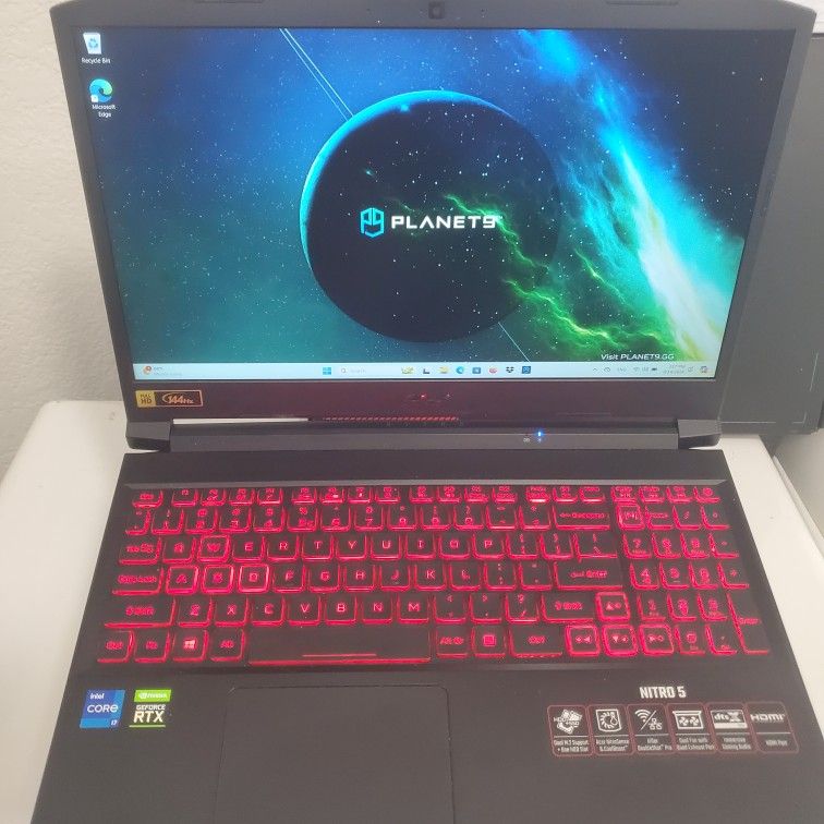 Laptop Gaming Nitro 5 Intel I7 11th Gen Nvidia RTX 3050ti Memory 16gb Ram 512ssd Nvme Windows 23h2