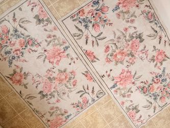Floral Area Rug Set of 2