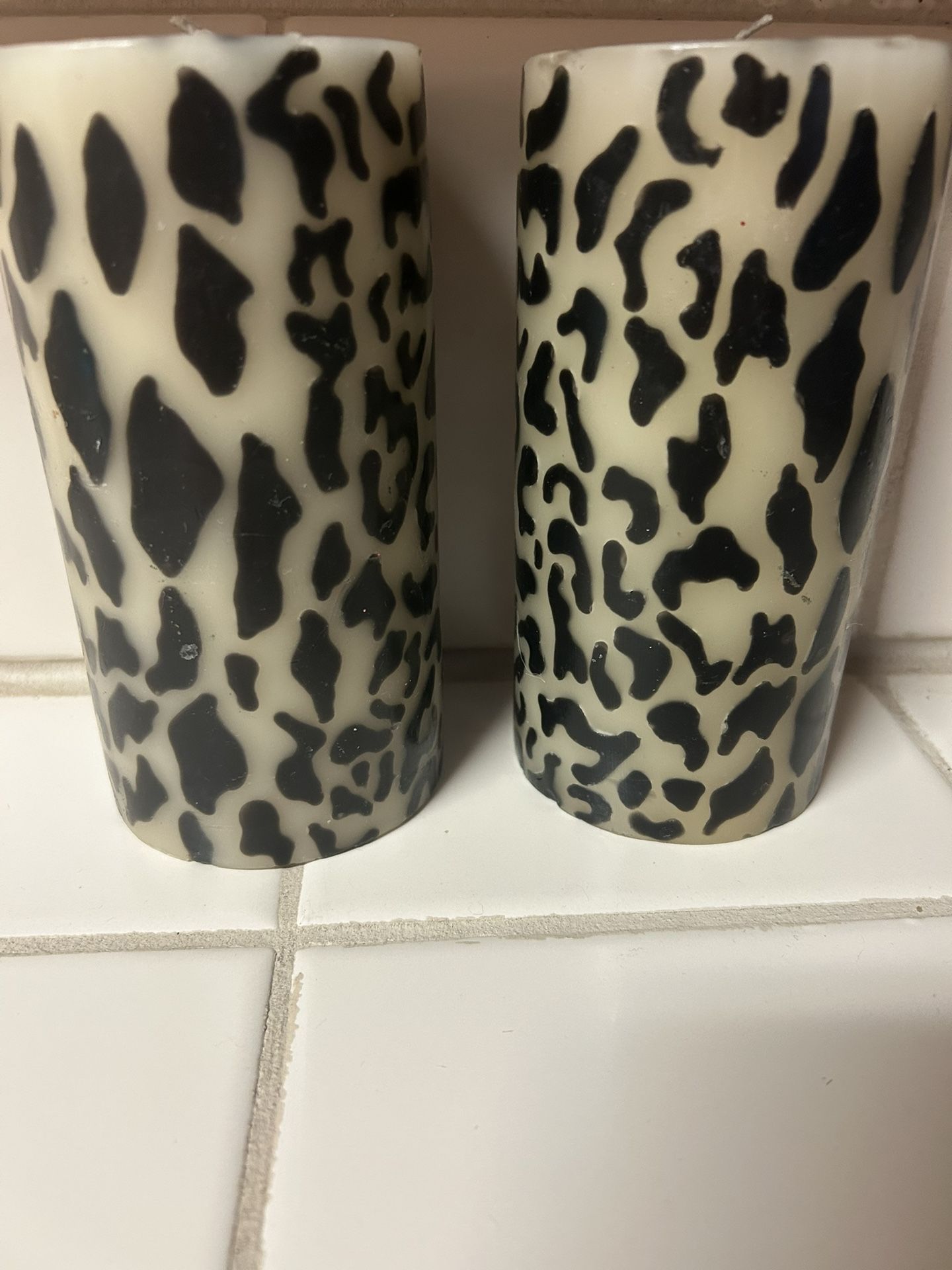 Leopard Print Candles