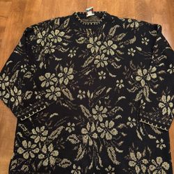 Womans Vintage Nutcracker Ugly Christmas Sweater Shipping Available 