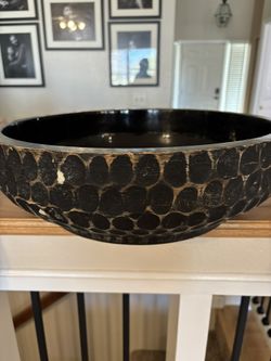 Extra Large Wooden Serving Bowl