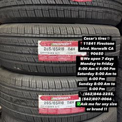 265/65R18 LANSPIDER HT A SET OF FOUR NEW TIRES, INCLUDES MOUNTING AND BALANCING WITH WARRANTY, ASK  ME FOR ANY SIZE OR BRAND, WE HAVE THE BEST PRICES!