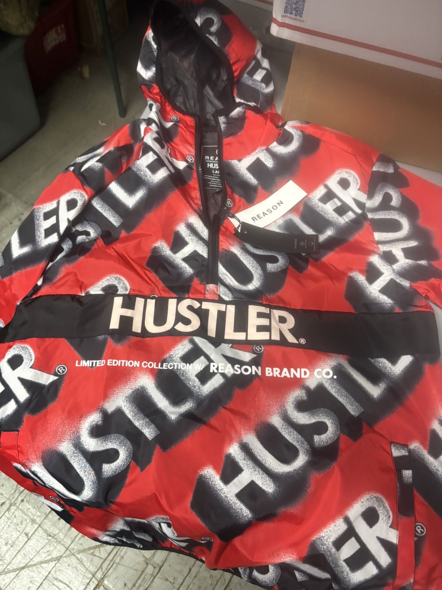 Brand New Hustler Windbreaker New Size Large