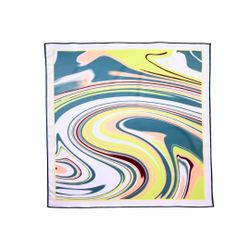 Abstract Marble Swirl Square Scarf 48x48cm | Custom Design Bandana Neckerchief