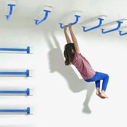  17 Inch 6 Pieces Blue Metal Safety Handles for Outdoor Playground - Playset Accessories Handles, Swing Sets Attachment Grab Bars, Kids Retails $59.99