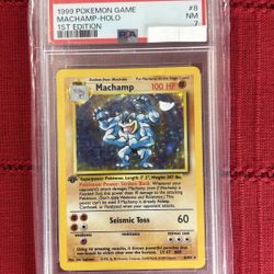 Machamp 1st Ed PSA7
