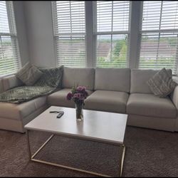 Sectional Sofa + table