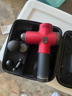 Red massage gun