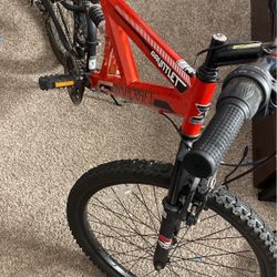 Red Adult Mountain Bike Full Suspension Read Description