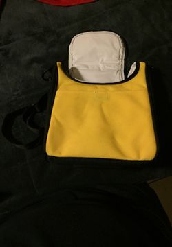 Small yellow zip bag for lunch food
