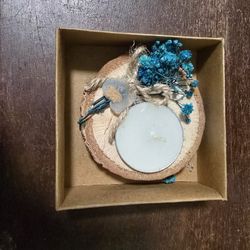 17 Wood Tealight Decoration 