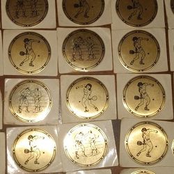 COLLECTIBLE 41 FOLD FOIL STICKERS FROM THE 70s