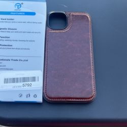 iPhone 14 Pro Max Leather Wallet Case 
