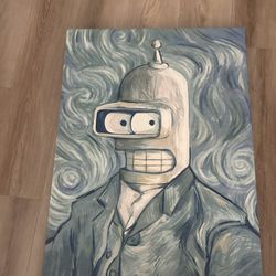Bender Van Gogh Style Painting – Pop Art Canvas