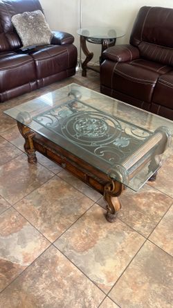 Wood and Glass tables