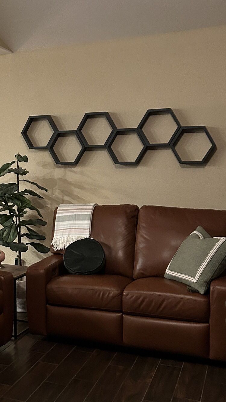 6 Hexagon Honeycomb Shelves - Custom MSRP $249.99