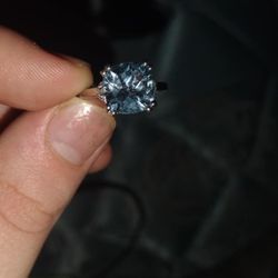 Aquamarine Engagement Ring