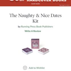 The Naughty & Nice Dates Kit Card Game
