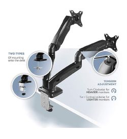 Onkron g160 dual arm monitor