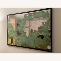 Green Mirror French World Map