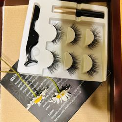 3 Pairs Gorgeous Magnet Eyelash 😍❤️👍 $20