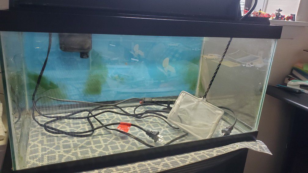 15 Gallon Fish Tank Aquarium Plus Accessories 
