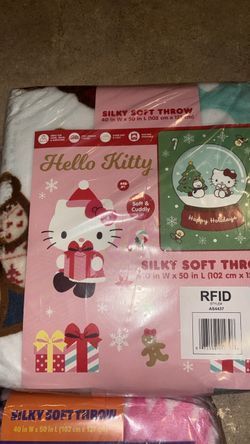 Hello Kitty Holiday Silky Soft Throw Blanket