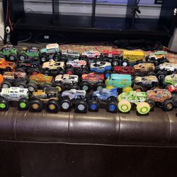 Lot of 72 Hot Wheels 1/64 Monster Jam Truck Lot plus Bonus Trucks 