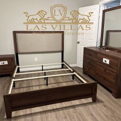 Brand New Bedroom Set ,Bed ,Dresser,Mirror,Nightstand 