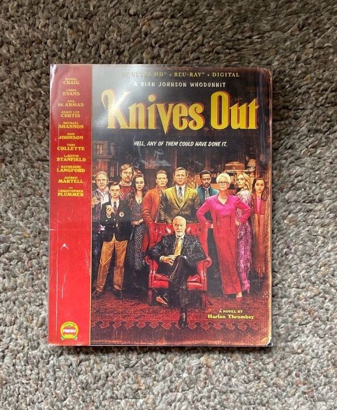 Knives Out 2019 Movie 4k Steelbook Rare