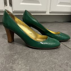 Shiny Green JCrew Pumps