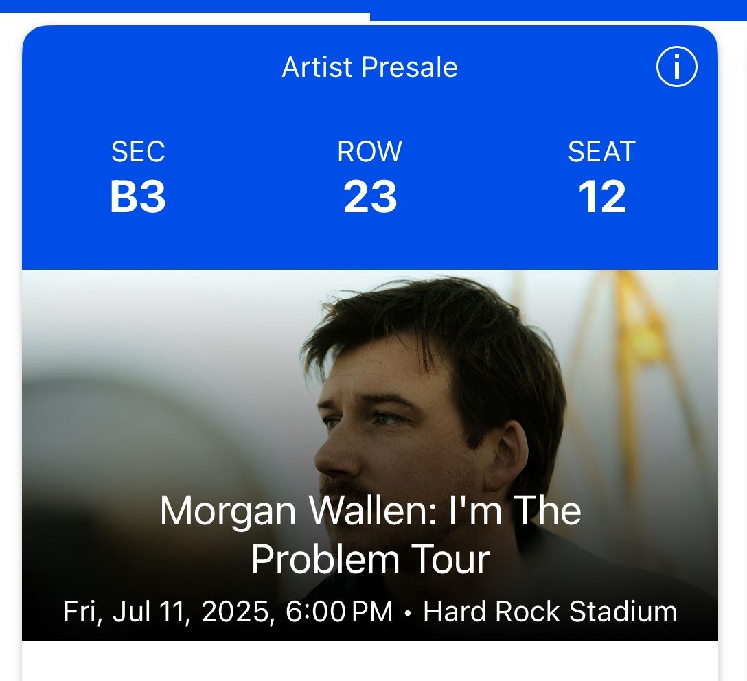 Morgan Wallen TICKETS
