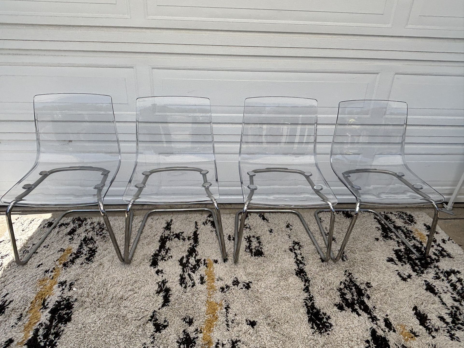 Accent Clear Dinning Chairs