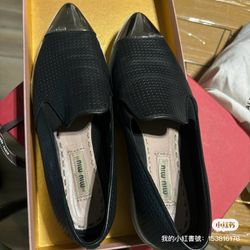 Two Miu Miu Leather Sneakers Sale