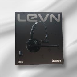 LEVN Upgraded Wireless Headset with Mic for Work, Bluetooth Headset with Noise