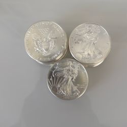 Silver 1 Ounce Eagles .999 Must Sell Below Market !!!