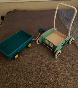 One toddler wagon and push-cart