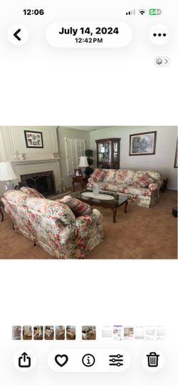 Thomasville couch and Loveseat