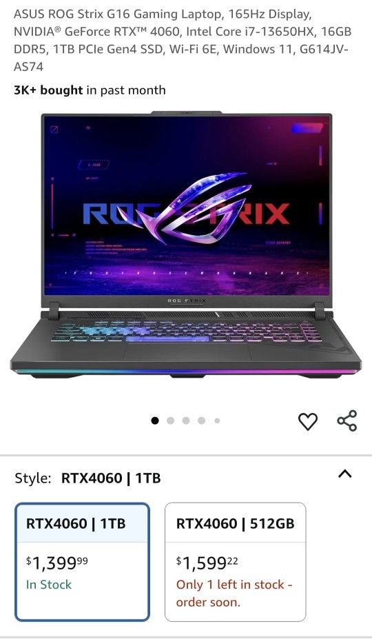 Gaming laptop