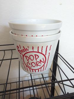 Ceramic Popcorn Bucket New