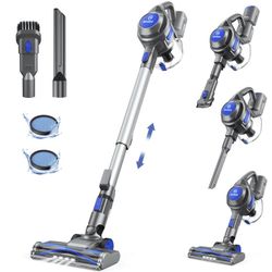 MOOSOO Cordless Stick Vacuum Cleaner 40KPA 40Mins Lightweight for Home Pet Hair Carpet Hard Floor, XL-618A