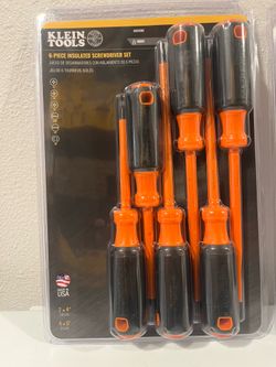 Klein tools 6-PIECE INSULATED SCREWDRIVER SET JUEGO DE DESARMADORES CON AISLAMIENTO DE 6 PIEZAS