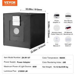 Photo Shooting Tent Kit