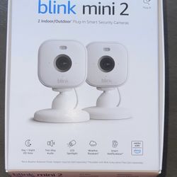 Blink Mini 2 indoor/outdoor security cameras. 