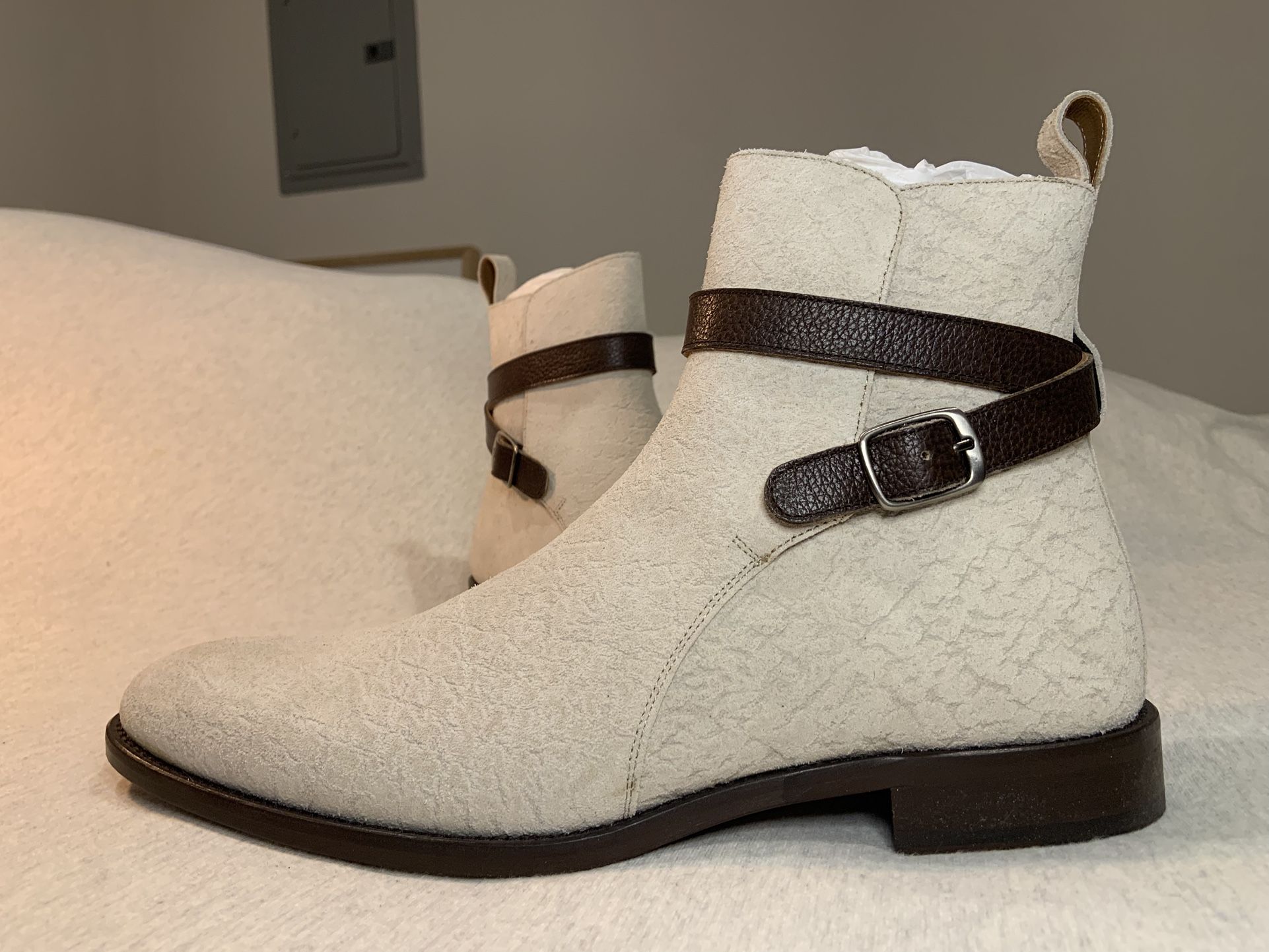 TAFT “The Dylan Boot” Men’s Size 10 US Cream Beige “Salt”