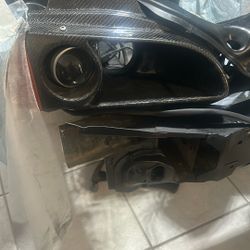 92-95  Civic Passenger Side, Duck, Headlight, Carbon Fiber