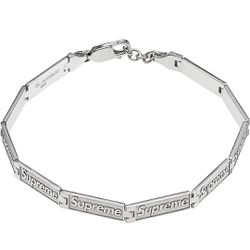 Supreme Silver Bracelet Box Logo Jacob & Co. 